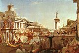 Thomas Cole Canvas Paintings - The Course of the Empire The Consummation